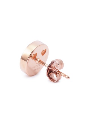 Detail View - Click To Enlarge - RUIFIER - 'Smitten' 18k rose gold vermeil stud earrings