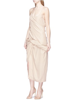 Front View - Click To Enlarge - JACQUEMUS - 'La Robe Coracao Longue' twist front midi dress