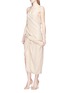 Front View - Click To Enlarge - JACQUEMUS - 'La Robe Coracao Longue' twist front midi dress