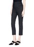 Front View - Click To Enlarge - JACQUEMUS - 'Le Corsaire' ruched cropped suiting pants