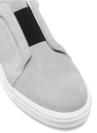 Detail View - Click To Enlarge - PIERRE HARDY - 'Slider' elastic band suede sneakers