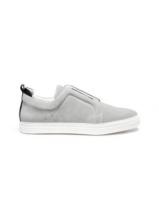 Main View - Click To Enlarge - PIERRE HARDY - 'Slider' elastic band suede sneakers