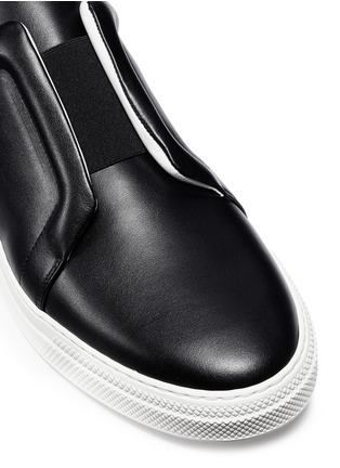 Detail View - Click To Enlarge - PIERRE HARDY - 'Slider' elastic band calfskin leather sneakers