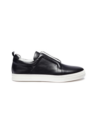 Main View - Click To Enlarge - PIERRE HARDY - 'Slider' elastic band calfskin leather sneakers