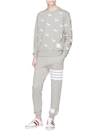 Figure View - Click To Enlarge - THOM BROWNE  - Hector embroidered sweatshirt