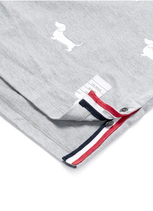 Detail View - Click To Enlarge - THOM BROWNE  - Hector embroidered T-shirt