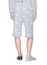 Back View - Click To Enlarge - THOM BROWNE  - Hector embroidered sweat shorts