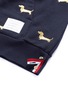 Detail View - Click To Enlarge - THOM BROWNE  - Hector embroidered zip hoodie