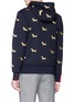 Back View - Click To Enlarge - THOM BROWNE  - Hector embroidered zip hoodie