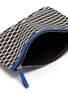 Detail View - Click To Enlarge - PIERRE HARDY - 'Perspective Cube' print large pouch