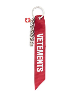 Main View - Click To Enlarge - VETEMENTS - Switzerland slogan keychain