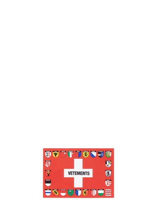 Main View - Click To Enlarge - VETEMENTS - Swiss flag motif postcard
