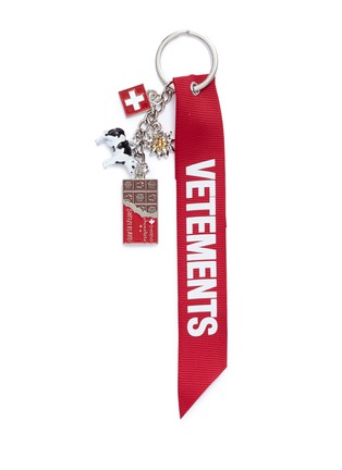 Main View - Click To Enlarge - VETEMENTS - Assorted Swiss motif keychain