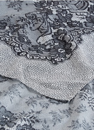 Detail View - Click To Enlarge - FRANCO FERRARI - 'Diletto' guipure lace print cotton-silk scarf