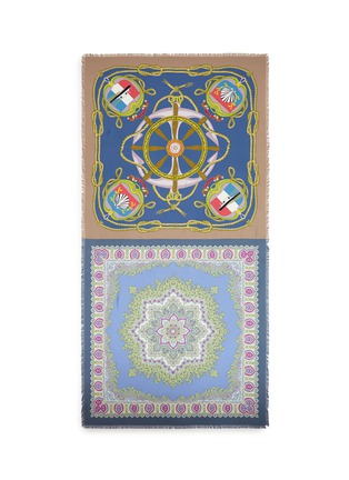 Main View - Click To Enlarge - FRANCO FERRARI - Wheel print silk twill scarf