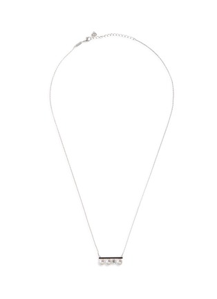 Main View - Click To Enlarge - TASAKI - 'Balance' diamond pearl pendant necklace