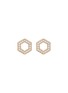 Main View - Click To Enlarge - MICHELLE CAMPBELL - 'Honeycomb' stud earrings