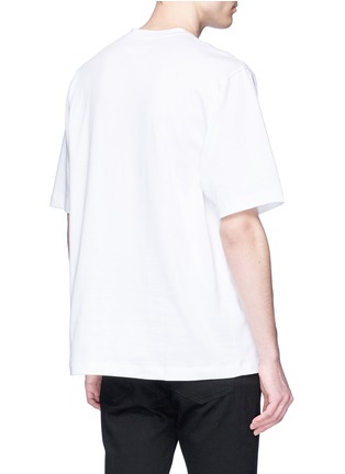 Back View - Click To Enlarge - HELMUT LANG - Tartan plaid pocket T-shirt