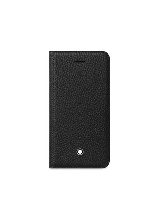 Main View - Click To Enlarge - MONTBLANC - Flipside leather iPhone 8 case
