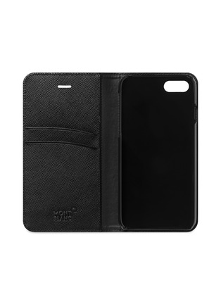 Figure View - Click To Enlarge - MONTBLANC - Flipside saffiano leather iPhone 8 case