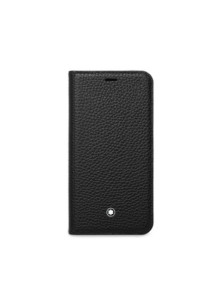 Main View - Click To Enlarge - MONTBLANC - Flipside leather iPhone X case