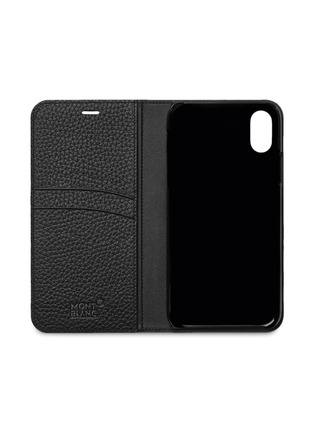 Figure View - Click To Enlarge - MONTBLANC - Flipside leather iPhone X case