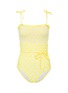Main View - Click To Enlarge - LISA MARIE FERNANDEZ - 'Selena' polka dot smocked one-piece swimsuit