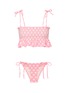Main View - Click To Enlarge - LISA MARIE FERNANDEZ - 'Selena' smocked crepe bikini set