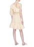 Back View - Click To Enlarge - LISA MARIE FERNANDEZ - 'Arden' ruffle polka dot print one-shoulder mini dress