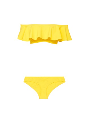 Main View - Click To Enlarge - LISA MARIE FERNANDEZ - 'Mira' flounce off-shoulder bikini set
