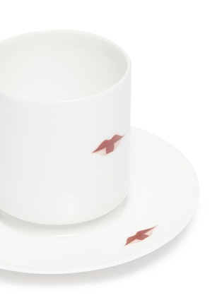 Detail View - Click To Enlarge - SHANG XIA - Tea cup and saucer set – Lacquer Red