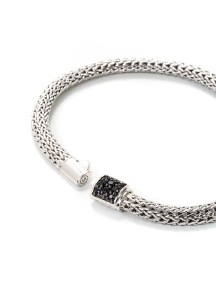 Figure View - Click To Enlarge - JOHN HARDY - Sapphire silver extra small woven chain bracelet