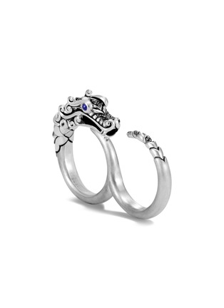 Main View - Click To Enlarge - JOHN HARDY - 'Legends Naga' sapphire silver two finger ring