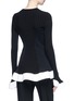 Back View - Click To Enlarge - ESTEBAN CORTAZAR - Panelled ruffle sweater