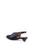 Detail View - Click To Enlarge - BOTH - Detachable ribbon leather slingback pumps