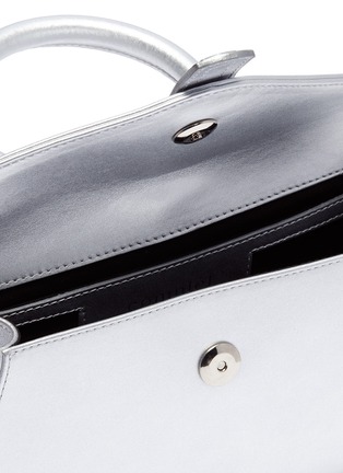 Detail View - Click To Enlarge - COMPLÉT - 'Valery' mini metallic leather envelope clutch