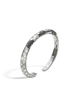 Detail View - Click To Enlarge - JOHN HARDY - Legends Naga Sterling Silver Black Sapphire Kick Cuff — Size M