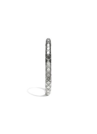 Detail View - Click To Enlarge - JOHN HARDY - Legends Naga Sterling Silver Black Sapphire Kick Cuff — Size M
