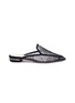Main View - Click To Enlarge - NICHOLAS KIRKWOOD - 'Beya' metal heel floral lace loafer mules
