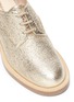 Detail View - Click To Enlarge - NICHOLAS KIRKWOOD - 'Casati' faux pearl heel crinkled leather Derbies