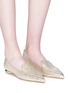 Figure View - Click To Enlarge - NICHOLAS KIRKWOOD - 'Beya' metal heel leather skimmer loafers