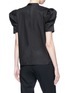Back View - Click To Enlarge - CO - Puff sleeve embellished sateen top