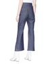 Back View - Click To Enlarge - ELLERY - 'Hemisphere' topstitch cropped flared jeans