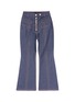 Main View - Click To Enlarge - ELLERY - 'Hemisphere' topstitch cropped flared jeans
