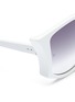 Detail View - Click To Enlarge - LINDA FARROW - 'Lerreta' acetate bat sunglasses