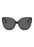 Main View - Click To Enlarge - LINDA FARROW - Acetate oversized cat eye sunglasses