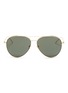 Main View - Click To Enlarge - LINDA FARROW - Metal aviator sunglasses