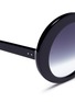 Detail View - Click To Enlarge - LINDA FARROW - Acetate round sunglasses