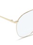Detail View - Click To Enlarge - LINDA FARROW - Metal aviator optical glasses