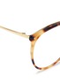 Detail View - Click To Enlarge - LINDA FARROW - Tortoiseshell acetate front metal round optical glasses